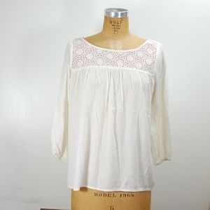 Ralph Lauren Denim & Supply Gauze Peasant Blouse